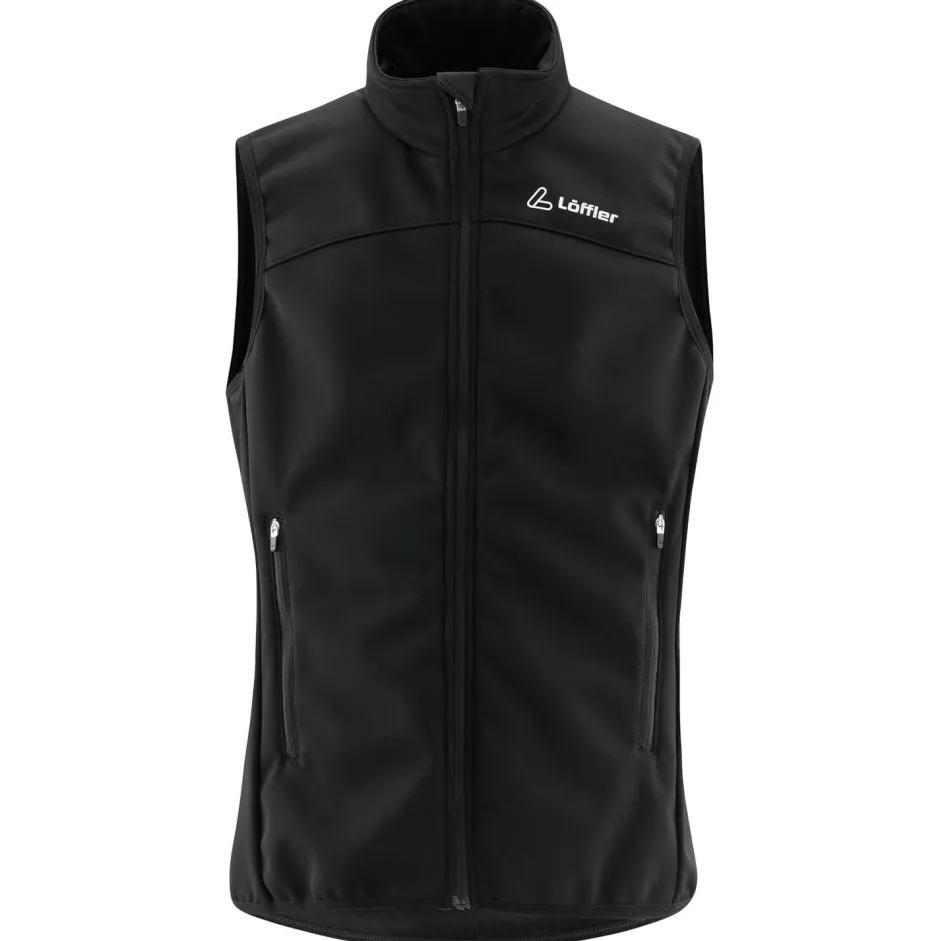 Outlet Lu00f6ffler Löffler - Kid's Vest Airblocc Warm - Softshellweste Black