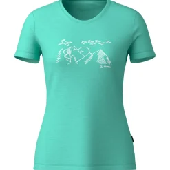 Lu00f6ffler Löffler - Women's Printshirt Sunset Merino-Tencel - Merinoshirt Discount