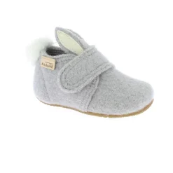 Discount Living Kitzbu00fchel Living Kitzbühel - Baby's Klettschuh Hase mit Ohren - Hüttenschuhe Light Grey