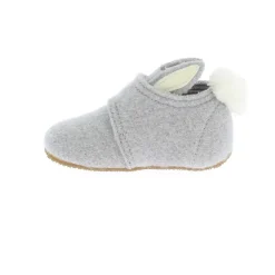 Discount Living Kitzbu00fchel Living Kitzbühel - Baby's Klettschuh Hase mit Ohren - Hüttenschuhe Light Grey
