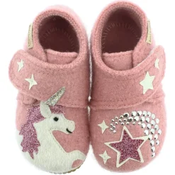 Discount Living Kitzbühel - Baby's Klettschuh Einhorn & Stern - Hüttenschuhe Kinder Hüttenschuhe