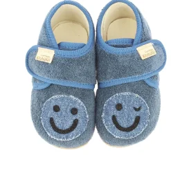 Clearance Living Kitzbu00fchel Living Kitzbühel - Kid's Babyklett Frottee Smiley - Hüttenschuhe