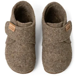 Clearance Living Kitzbühel - Kid's Franzi Filz Klettschuh - Hausschuhe Kinder Hüttenschuhe