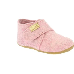 Clearance Living Kitzbühel - Kid's Franzi Filz Klettschuh - Hausschuhe Kinder Hüttenschuhe