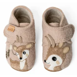 Discount Living Kitzbu00fchel Living Kitzbühel - Kid's Rosi Rehkitz Klettschuh - Hausschuhe