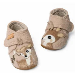 Discount Living Kitzbu00fchel Living Kitzbühel - Kid's Rosi Rehkitz Klettschuh - Hausschuhe