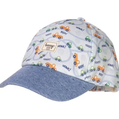 Best maximo - Baby Boy's Cap Cars mit Klettverschluß - Cap Blue / Multicolor