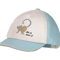 maximo - Baby Boy's Cap Lemur Flexdach mit Klettverschluß - Cap Cloud Blue Best