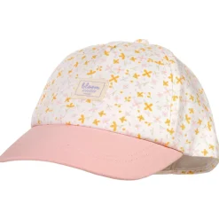 maximo - Baby Girl's Cap Small Flowers mit Klettverschluß - Cap Off-White / Multicolor Hot