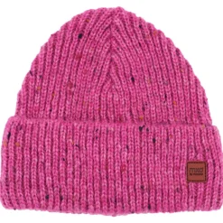 maximo - Girl-Beanie Effektgarn Jerseyfutter mit Umschlag - Mütze Sale