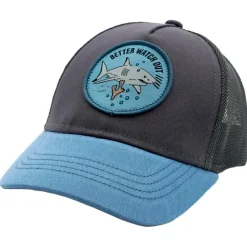 maximo - Kid's Mini Boy Cap Shark Snap-Back - Cap Anthracite / Blue Discount