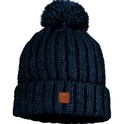 maximo - Kid's Mütze Rippe mit Pompon und Fleecefutter - Mütze Discount