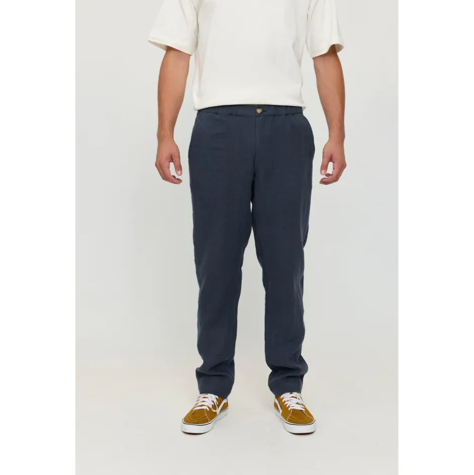 Sale - Regular Linen Pants - Freizeithose Hosen|Alltagsbekleidung