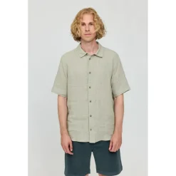 Clearance Mazine - Shortsleeve Linen Shirt - Hemd