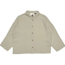 Mazine - Women's 3/4 Sleeve Linen Shirt - Bluse