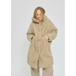 Mazine - Women's Faux-Fur Coat - Mantel