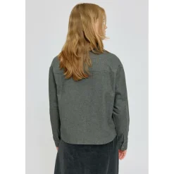 Mazine - Women's Flannel Shirt - Hemd Anthracite Melange New