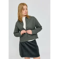 Mazine - Women's Flannel Shirt - Hemd Anthracite Melange New