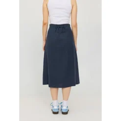 Mazine - Women's Linen Midi Skirt - Rock Online