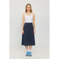Mazine - Women's Linen Midi Skirt - Rock Online