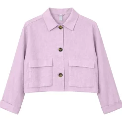 Outlet Mazine - Women's Short Linen Jacket - Freizeitjacke
