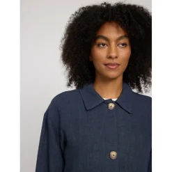 Outlet Mazine - Women's Short Linen Jacket - Freizeitjacke