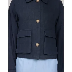 Outlet Mazine - Women's Short Linen Jacket - Freizeitjacke