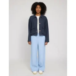 Outlet Mazine - Women's Short Linen Jacket - Freizeitjacke