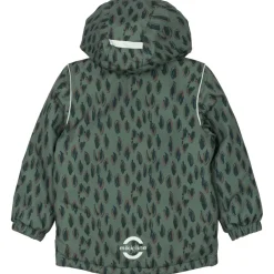 New Mikk-Line - Kid's Winter Jacket AOP - Winterjacke Balsam Green