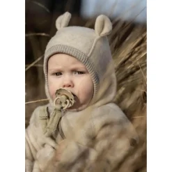 Mikk-Line - Wool Baby Suit with Ears - Overall Outlet