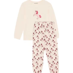 Discount Minymo - Kid's Pyjamas L/S Set AOP 124271 - Alltagsunterwäsche White Swan