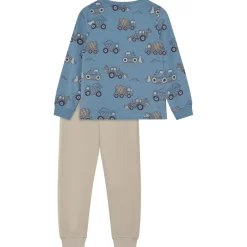 Best Minymo - Kid's Pyjamas L/S Set AOP 134262 - Alltagsunterwäsche Blue Shadow