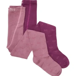 Minymo - Kid's Stockings with Pattern 2-Pack - Strumpfhose Mauve Orchid Outlet