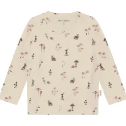 Minymo - Kid's T-Shirt L/S AOP No. 114065 - Longsleeve Sandshell Hot