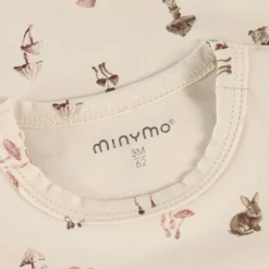 Minymo - Kid's T-Shirt L/S AOP No. 114065 - Longsleeve Sandshell Hot