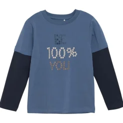 Minymo - Kid's T-Shirt L/S No. 134003 - Longsleeve China Blue