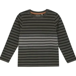 Minymo - Kid's T-Shirt L/S Y/D No. 134033 - Longsleeve Dark Gull Grey Hot