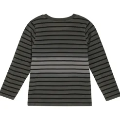 Minymo - Kid's T-Shirt L/S Y/D No. 134033 - Longsleeve Dark Gull Grey Hot