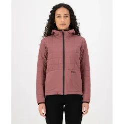 Discount Mons Royale - Women's Canyon Merino Insulated Hooded Jacket - Merinojacke Desert Rose