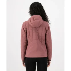 Discount Mons Royale - Women's Canyon Merino Insulated Hooded Jacket - Merinojacke Desert Rose