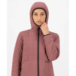 Discount Mons Royale - Women's Canyon Merino Insulated Hooded Jacket - Merinojacke Desert Rose
