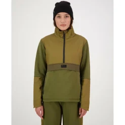 Mons Royale - Women's Decade Mid Pullover - Fleecepullover Forest Floor Online