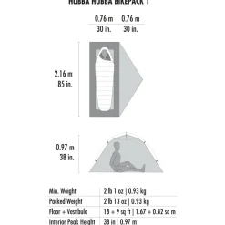 Clearance - Hubba Hubba Bikepack 1 - 1-Personen Zelt Trekkingzelte|Trekkingausrüstung