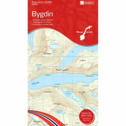 Nordeca - Wander-Outdoorkarte: Bygdin 1/50 - Wanderkarte Auflage 2015 Outlet