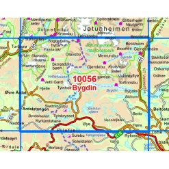 Nordeca - Wander-Outdoorkarte: Bygdin 1/50 - Wanderkarte Auflage 2015 Outlet