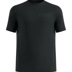 Odlo - Essential Print T-Shirt Crew Neck S/S - Laufshirt Black Sale