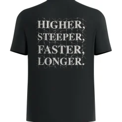 Odlo - Essential Print T-Shirt Crew Neck S/S - Laufshirt Black Sale