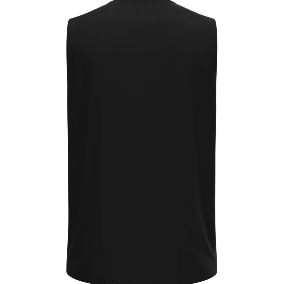 Odlo - Essential Tank Crew Neck - Laufshirt Black Hot