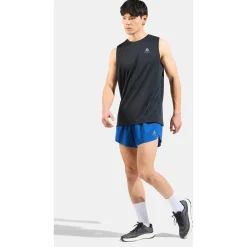 Odlo - Essential Tank Crew Neck - Laufshirt Black Hot