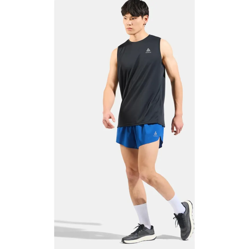 Odlo - Essential Tank Crew Neck - Laufshirt Black Hot